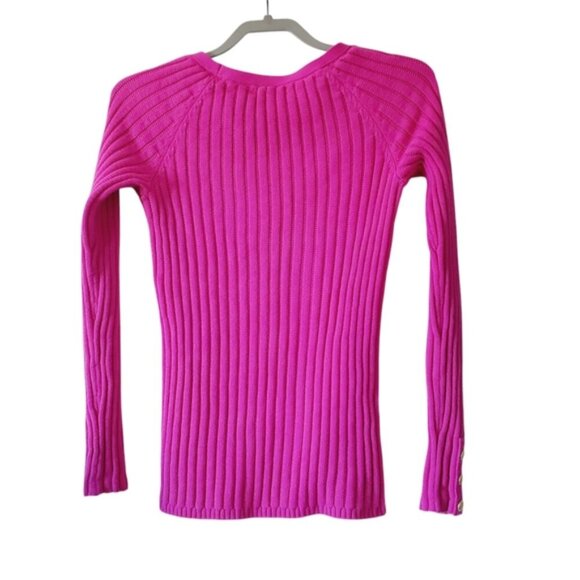 Banana Republic Y2K Tennis Prep Clueless Mean Girls Quiet Luxury Sweater S - Picture 3 of 8